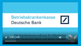 Posterimage des Erklärvideos der BKK Deutsche Bank AG